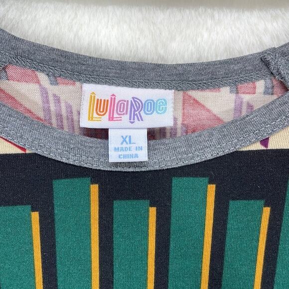 LuLaRoe NWT Randy Tee XL Great Fall Colors! Baseball like Tee Oh So Comfortable - Picture 7 of 16